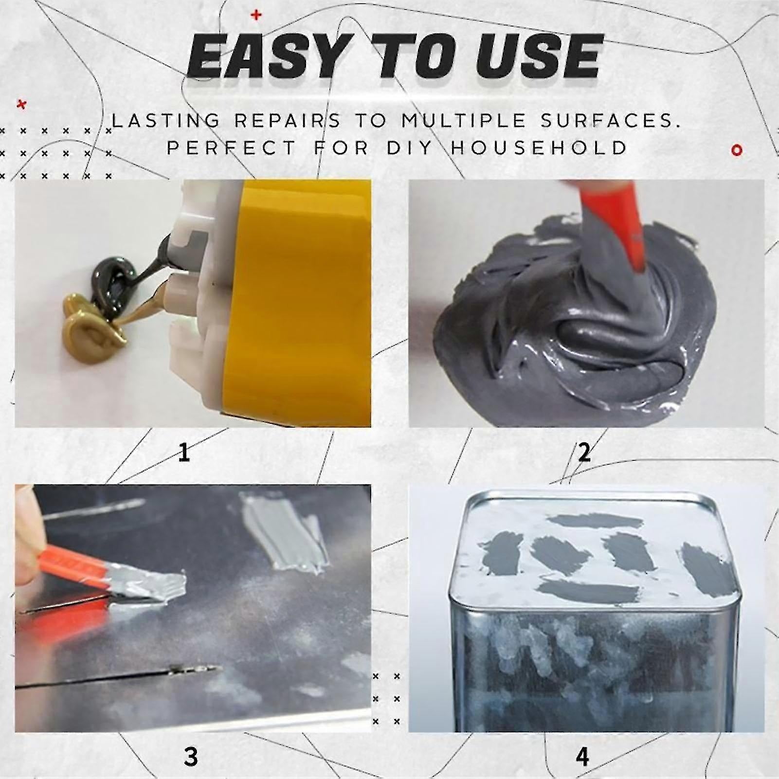 Metall-Reparaturpaste | hochfest, wetterfest, formbar Zorenza