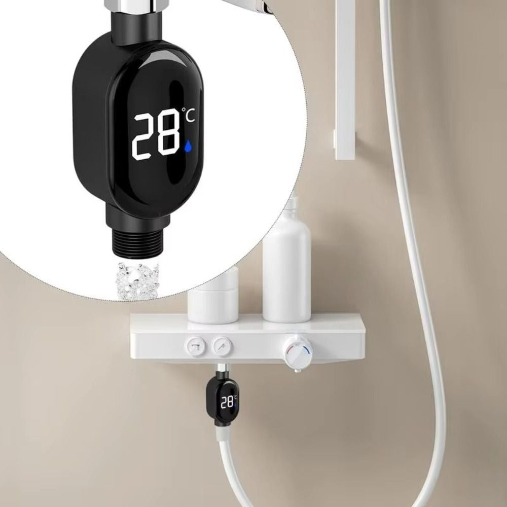 Digitales Duschthermometer | Präzise Temperaturkontrolle mit LED-Display Zorenza