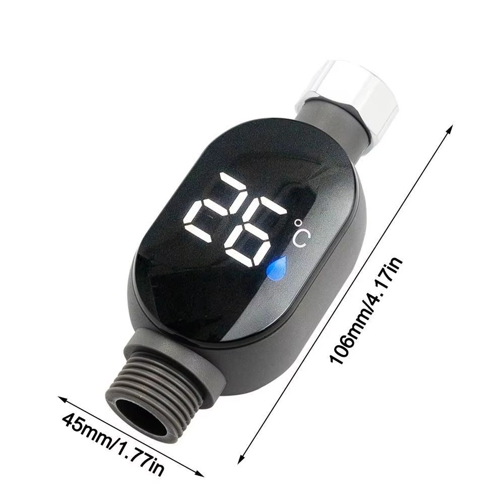 Digitales Duschthermometer | Präzise Temperaturkontrolle mit LED-Display Zorenza
