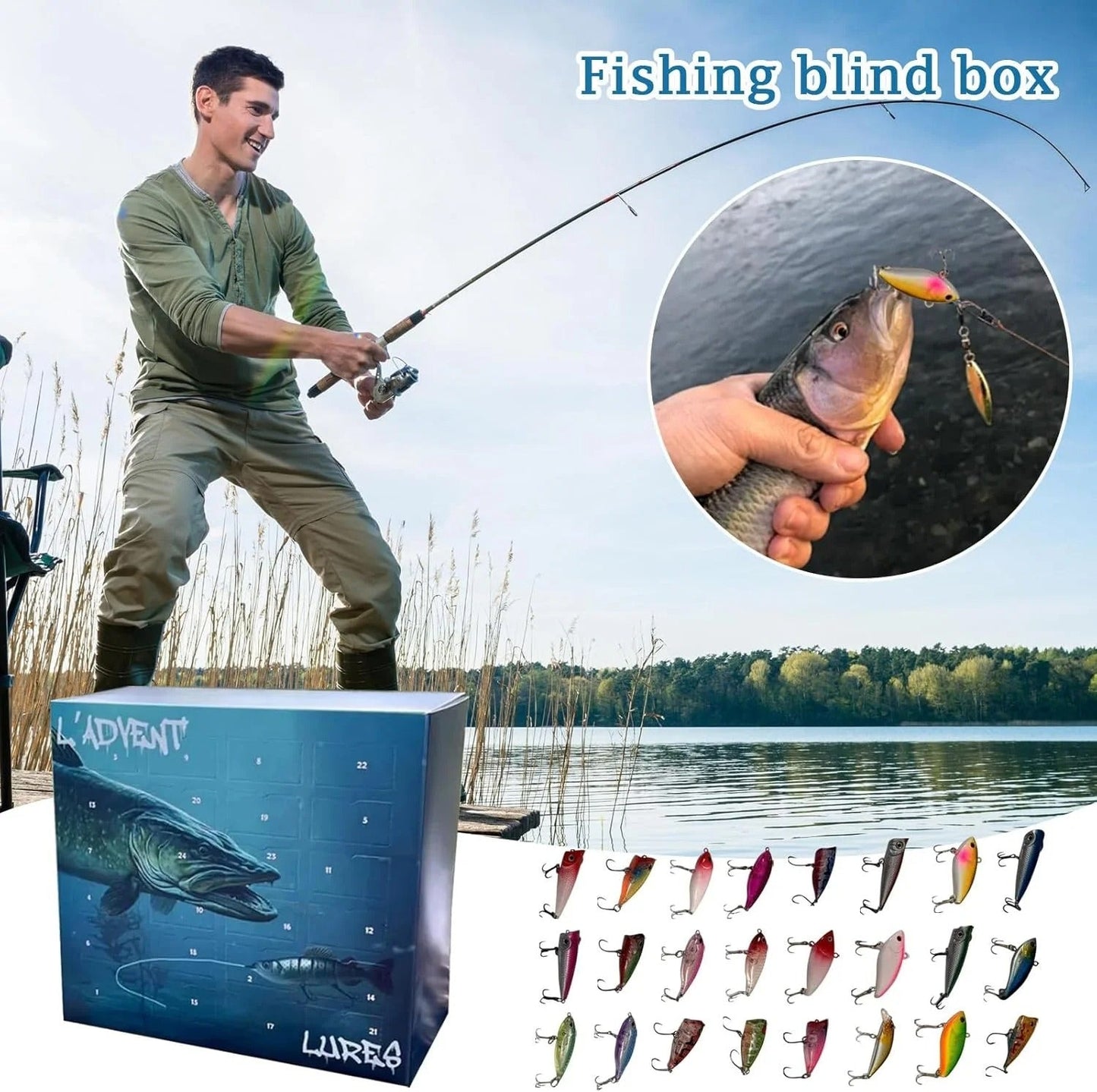 Angler-Adventskalender — 24 exklusive Köder zum Entdecken Mivoza Deutschland