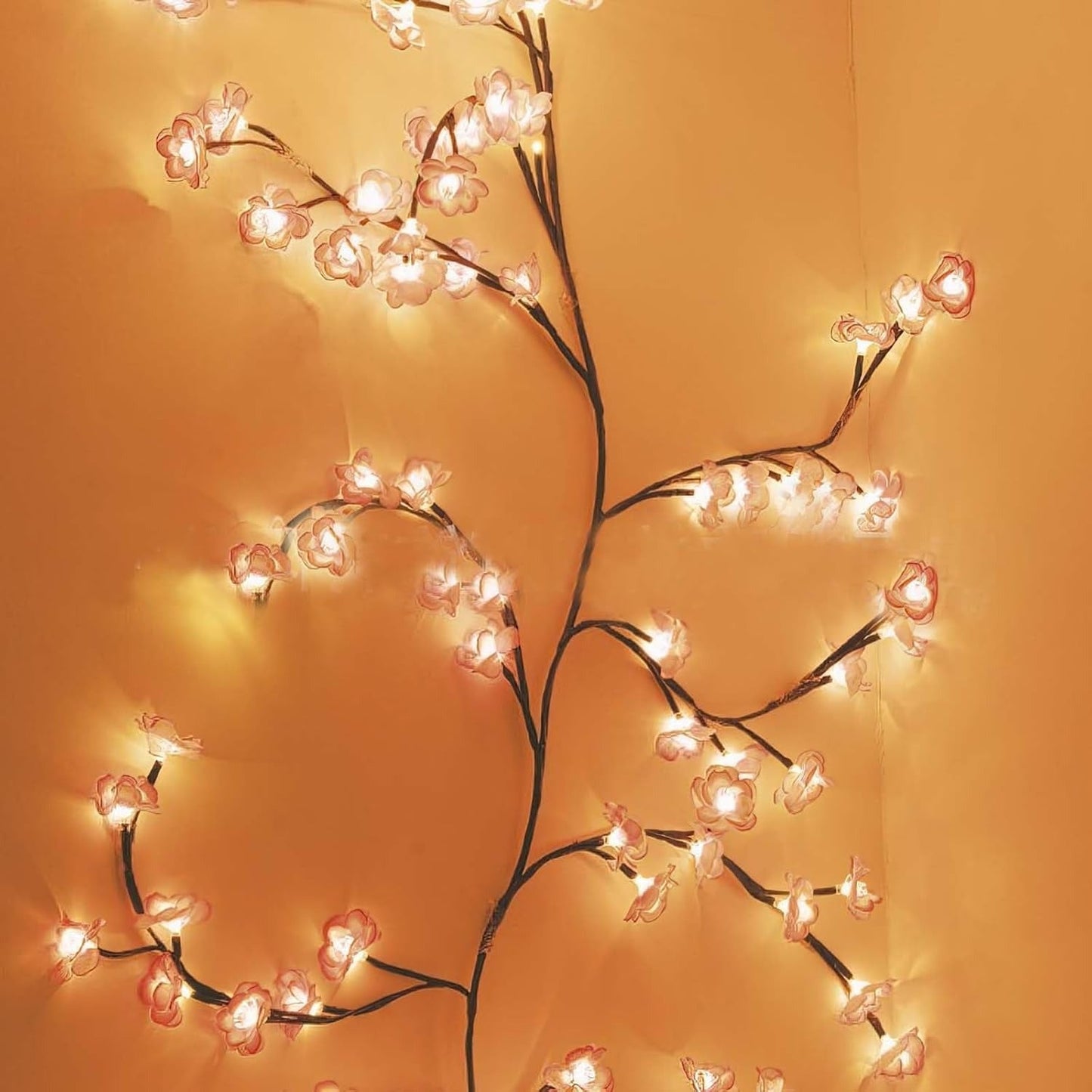 Kirschblüten-Wandleuchte | Flexibler Kupferdraht & sanftes Licht Mivoza Deutschland