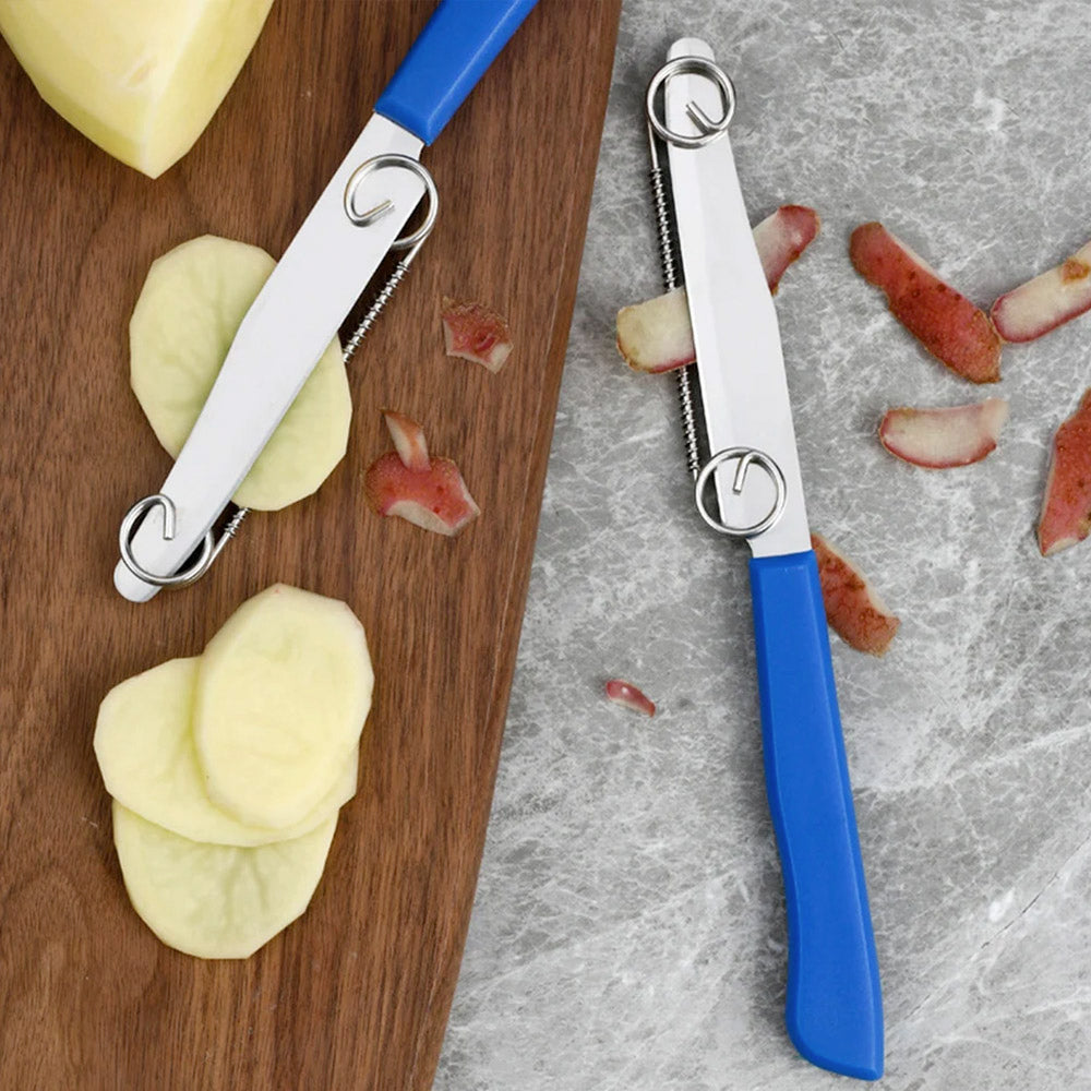 Praktisches 3-in-1 Kochhelfer-Set – Schäler, Zitruspresse & Spiralschneider für kreative Gerichte Zorenza