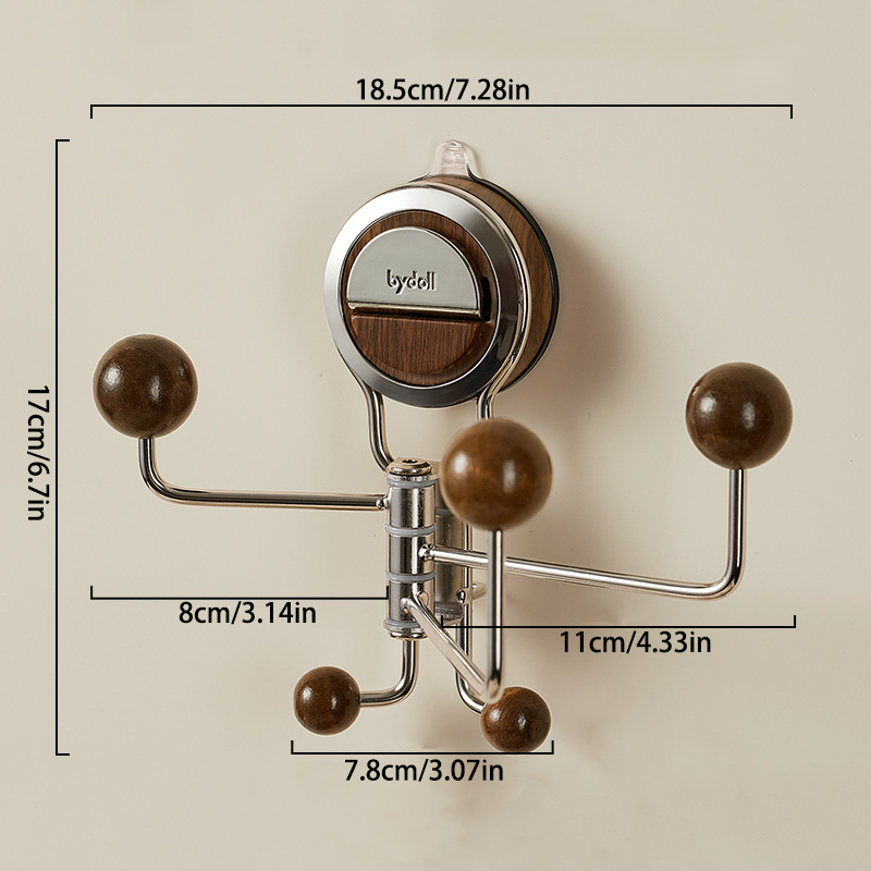 No-Drill Rotating Suction Hooks – Strong Hold, Easy Wall Installatio Mivoza Deutschland