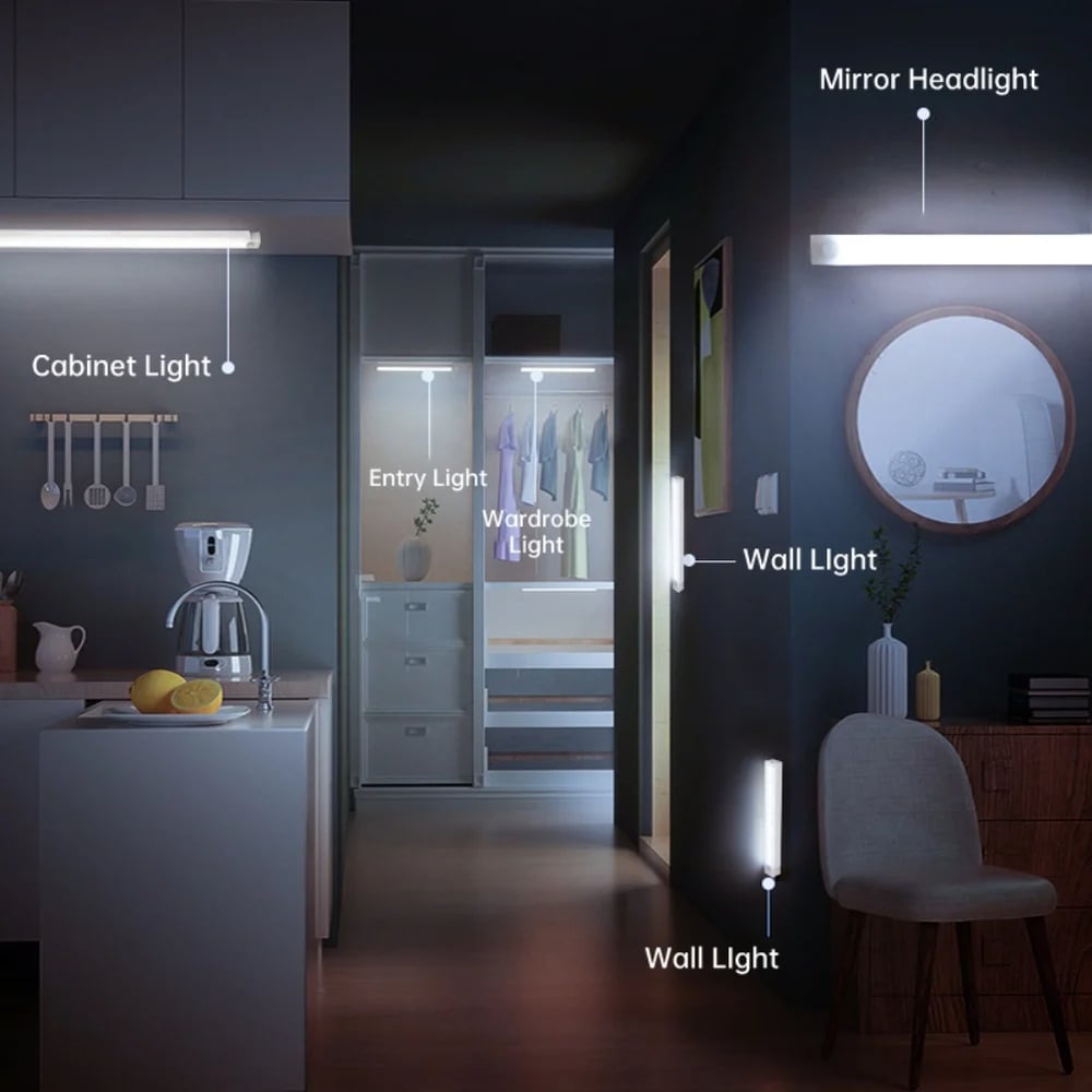 Punch-free Smart Sensor Magnetic Rechargeable LED Lights Zorenza