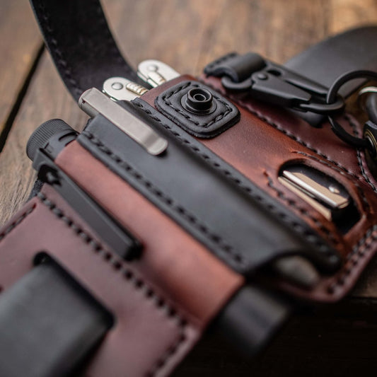 🎁Cowhide Leather Owl Buckle Tactical Multifunctional Belt Cover Zorenza