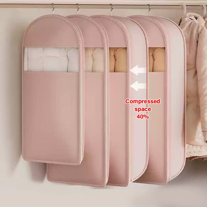 🔥2025  Space Saving Hanging Garment Bag with Self Compression Zipper Zorenza