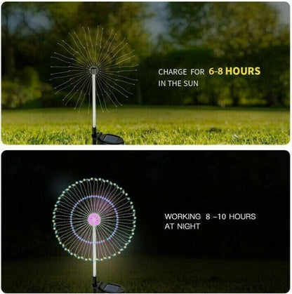 1+1 Graits - Solar Feuerwerk Lichterkette Zorenza