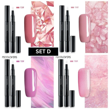 Gel-Nagellack Set | 28 strahlende Farben & Präzisionspinsel Zorenza