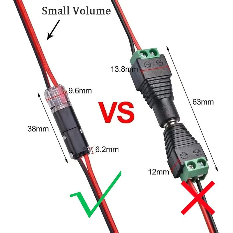 LED-Verbindungsstecker — schnelle und sichere Montage (20 Stück) Zorenza