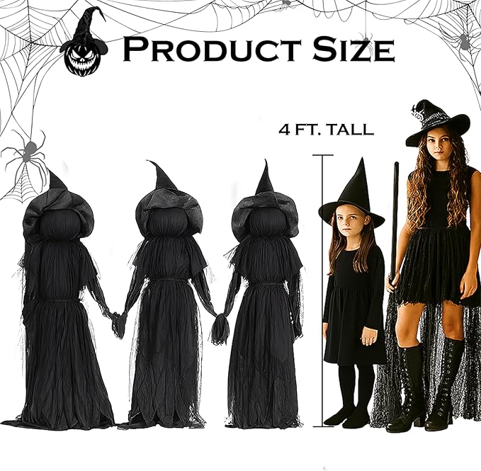 Halloween Hexengarten-Stecker – Wasserdekor für den Außenbereich Zorenza