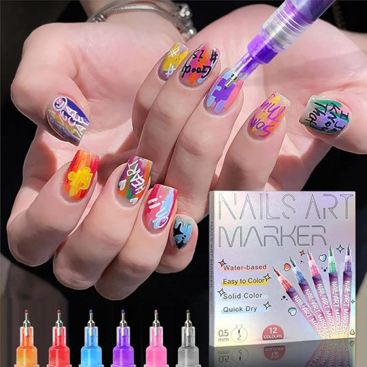 Nageldesign-Farbstift-Set — strahlende Farben für perfekte Nägel Zorenza