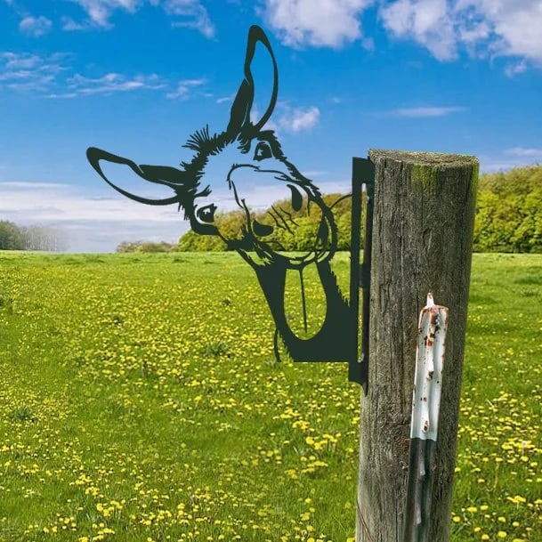 🔥LAST DAY 70% OFF🎁Peeping Metal Farm Decor Garden Decor Animal Art Zorenza