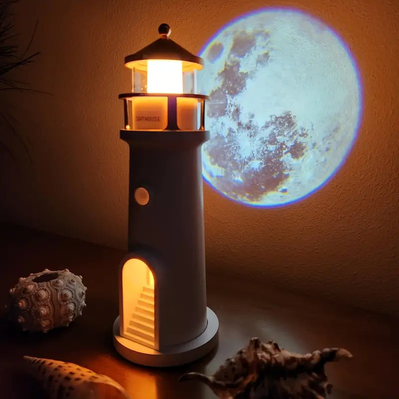 Leuchtturm Lampe — Erschafft atemberaubende Mondlandschaft-Projektionen Mivoza Deutschland