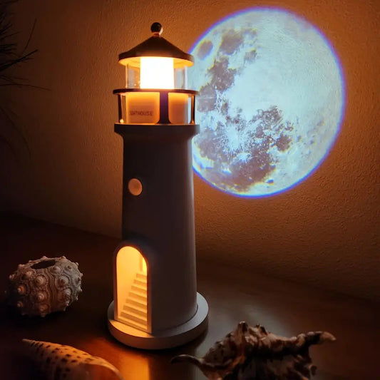Leuchtturm Lampe — Erschafft atemberaubende Mondlandschaft-Projektionen Mivoza Deutschland