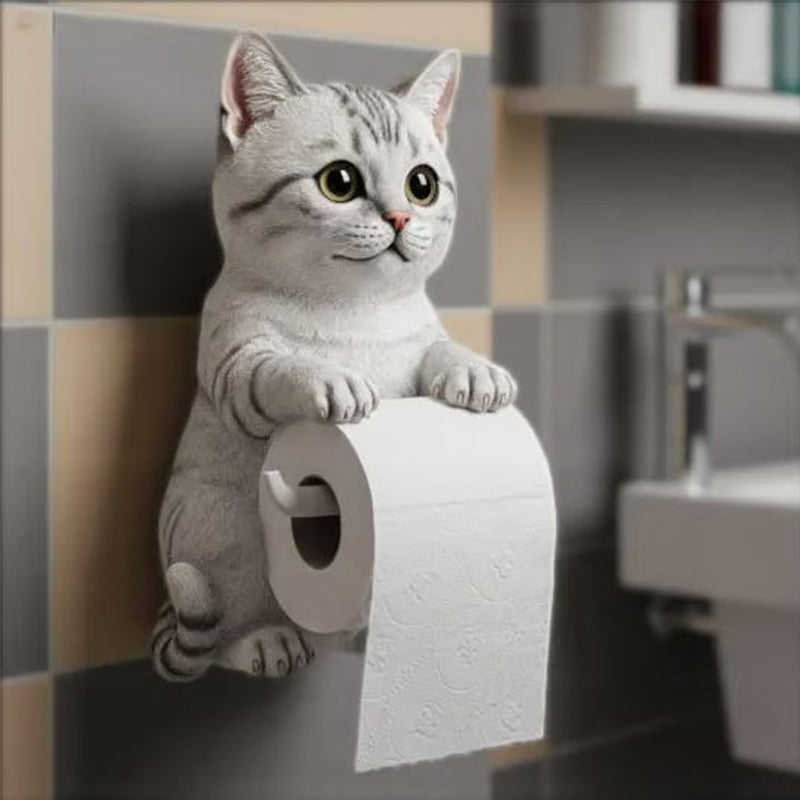 Toilettenpapierhalter Tierkopf — Robuster Harzhalter mit verspieltem Design Zorenza
