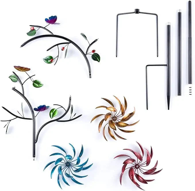 Bunter Garten-Windspinner – Faszinierende Blumendekoration Zorenza
