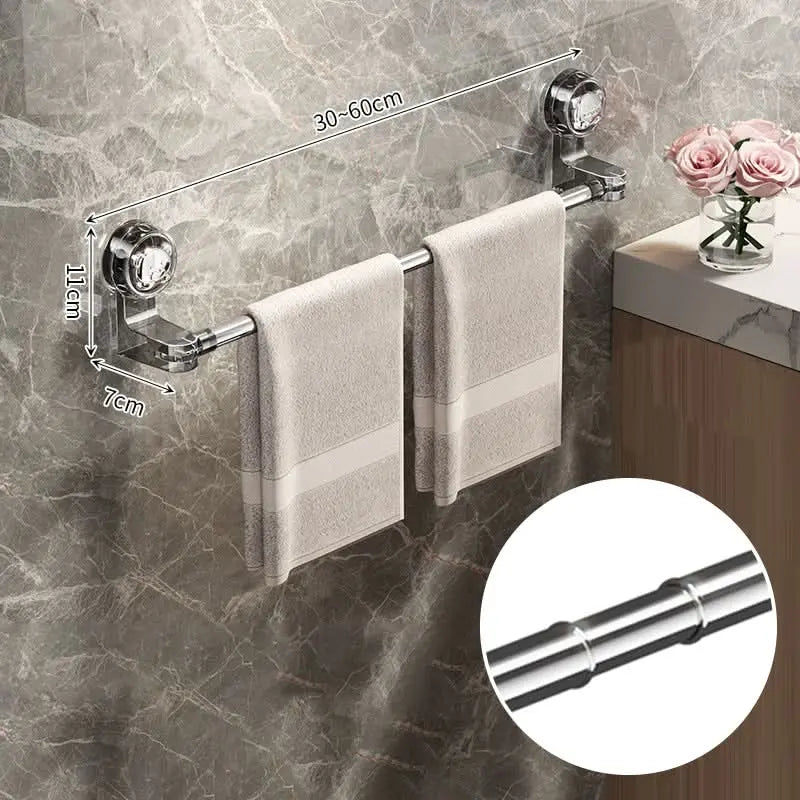 Ausziehbare Handtuchstange | Verstellbar & edler Edelstahlfinish Zorenza
