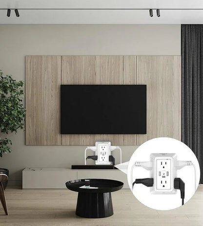 Steckdosenleiste | 6 Steckdosen & USB-Ports mit Nachtlicht Zorenza