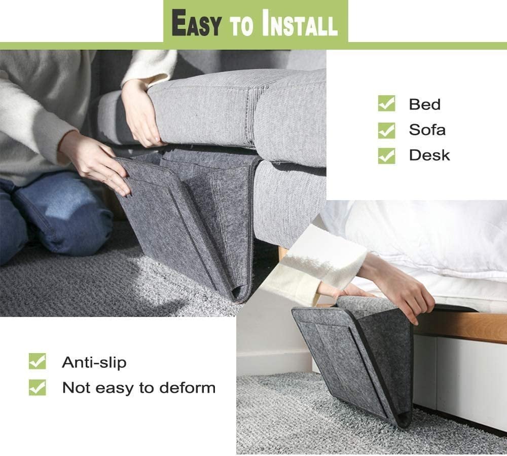 1+1 GRATIS | Hängende Bett-Organizer – Platzsparende Aufbewahrung mit großen Taschen Zorenza
