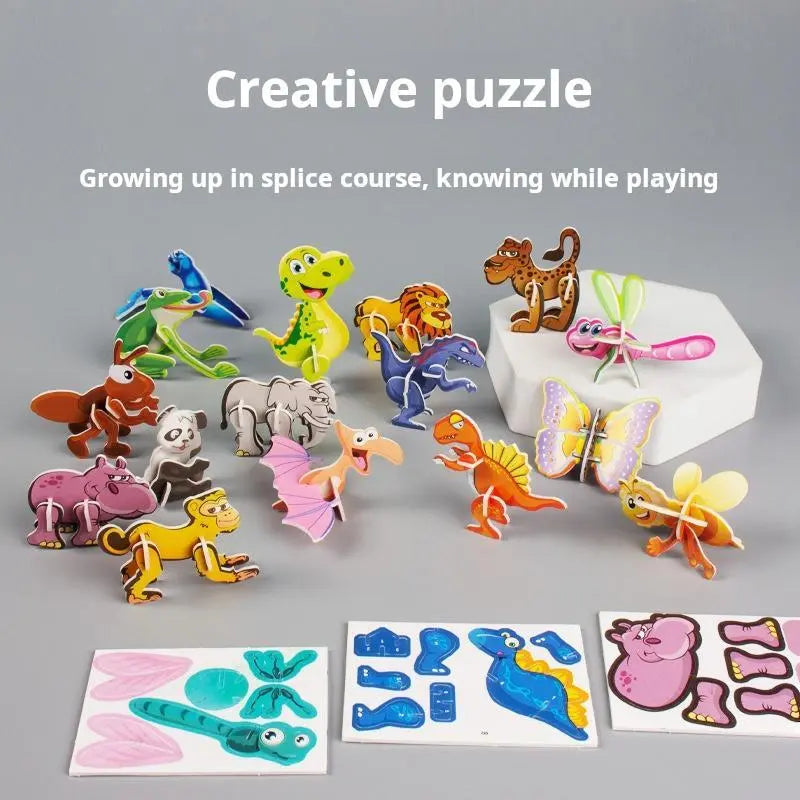 100-teiliges Tierfiguren-Set – Lernspielzeug zur Förderung der Kreativität von Kindern Zorenza