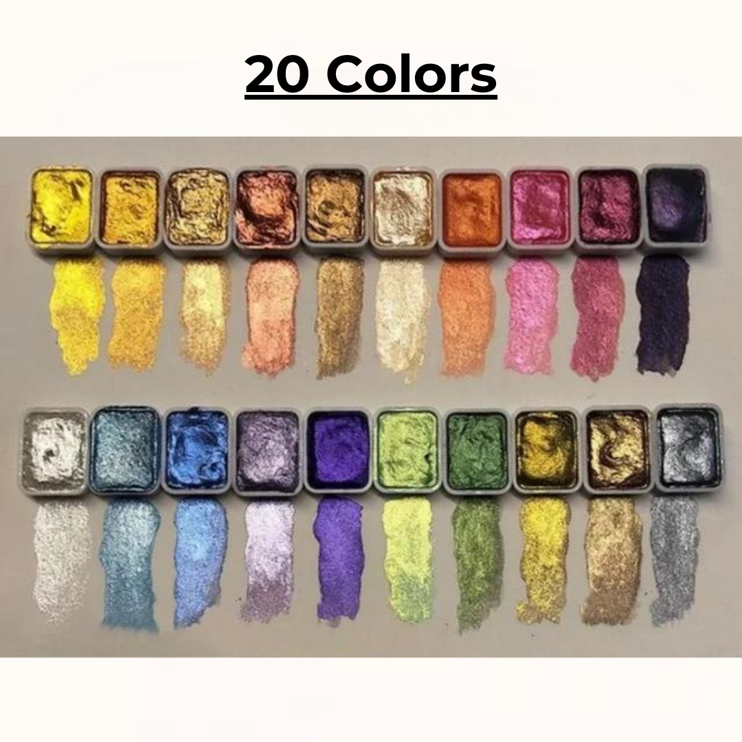Aquarellfarben-Set | Lebendige Farben für strahlende Kunstwerke Zorenza