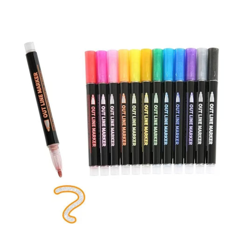 Metallic-Marker Set – Kreative Effekte auf jedem Untergrund Zorenza