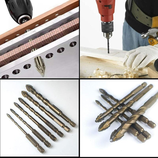 Sägezahn-Bohrer Set | Titanbeschichtet & hitzebeständig, 6-teilig Zorenza