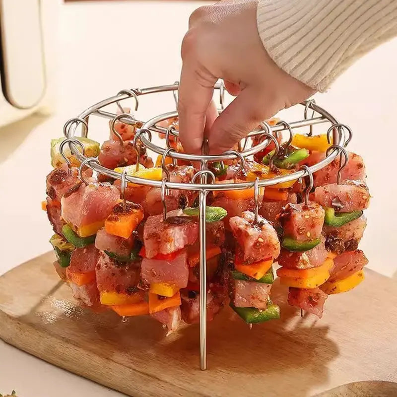 Kebab-Grill für Heißluftfritteusen – Gleichmäßiges Garen & BBQ-Genuss Zorenza