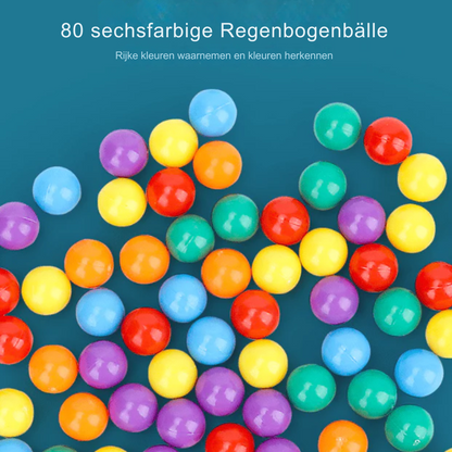 Regenbogen-Kugel Logikspiel – Interaktives Mehrspieler-Duell (80 Steine) Zorenza