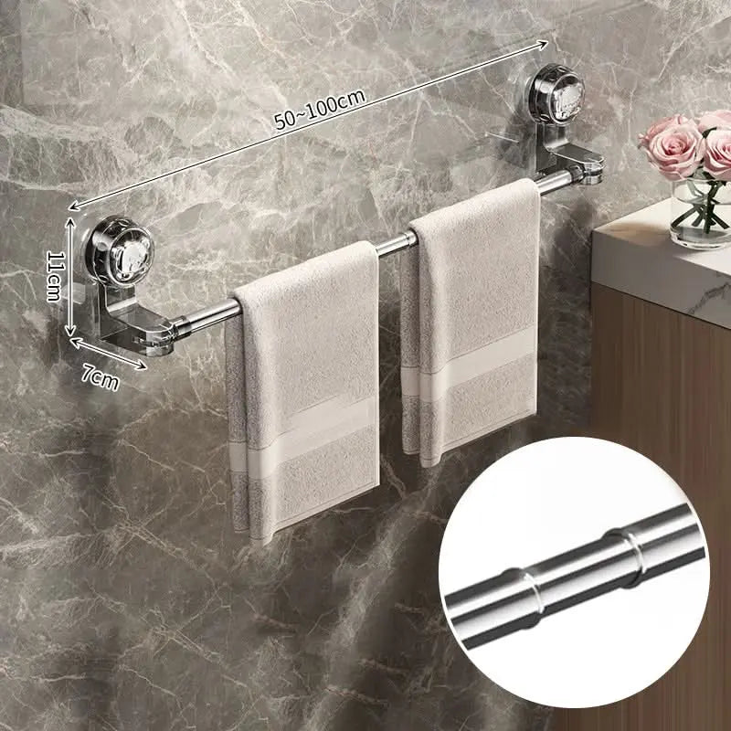 Ausziehbare Handtuchstange | Verstellbar & edler Edelstahlfinish Zorenza