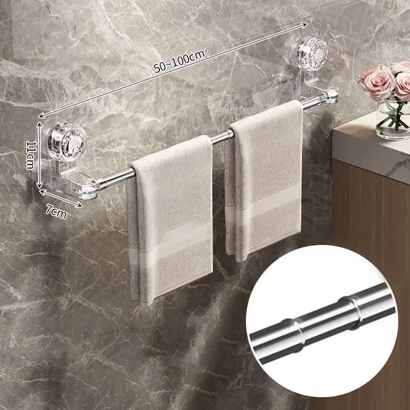 Ausziehbare Handtuchstange | Verstellbar & edler Edelstahlfinish Zorenza