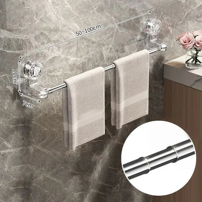 Ausziehbare Handtuchstange | Verstellbar & edler Edelstahlfinish Zorenza