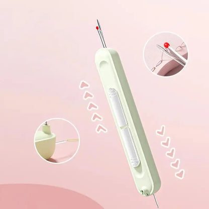 1+1 GRATIS | 2-in-1 Nadeleinfädler und Nahttrenner – Kompakt und Praktisch Zorenza