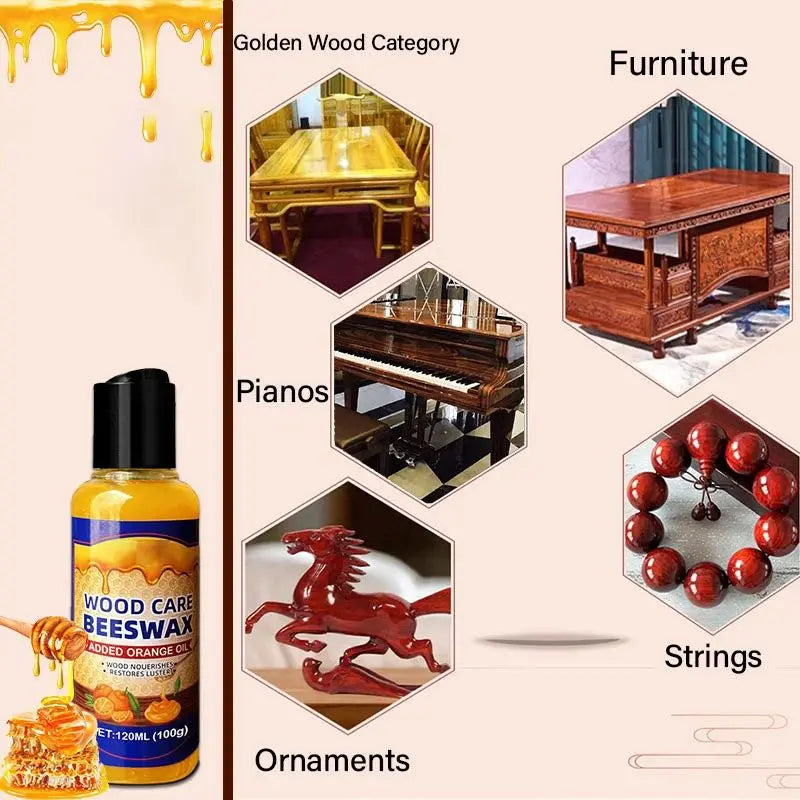 1+1 GRATIS | Natürliches Bienenwachs & Orangenöl-Holzbalsam – Restauriert & Schützt - Zorenza