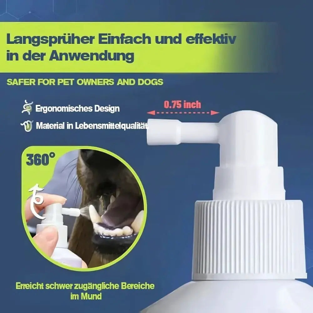 1+1 GRATIS | Natürliches zahnreinigungsspray für hunde und katzen Zorenza