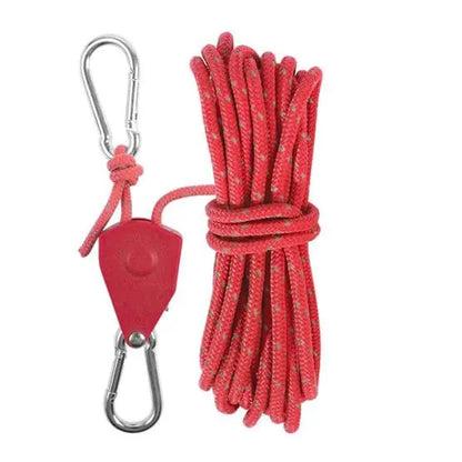 1+1 GRATIS | Winddichtes Outdoor-Seil – 5 m Reflektierendes Nylon mit Karabiner Mivoza Deutschland