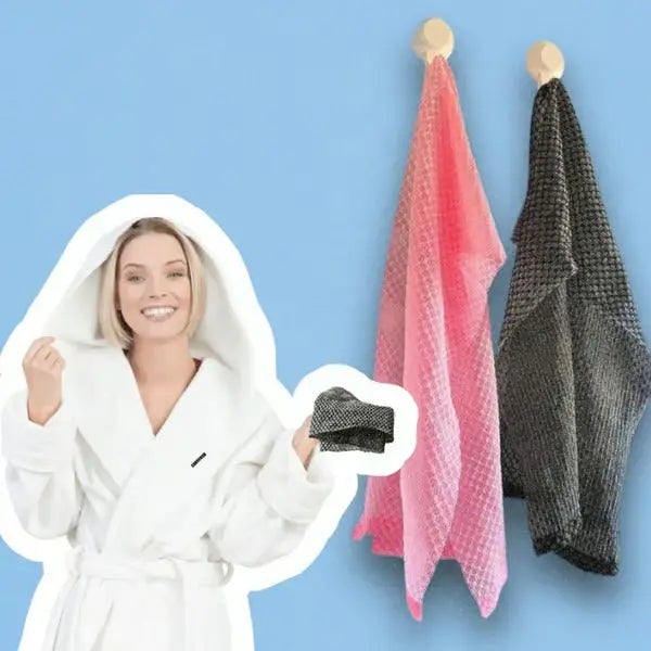 1+1 Gratis | Antibakterielles Peeling-Duschhandtuch mit Bambuskohle Zorenza