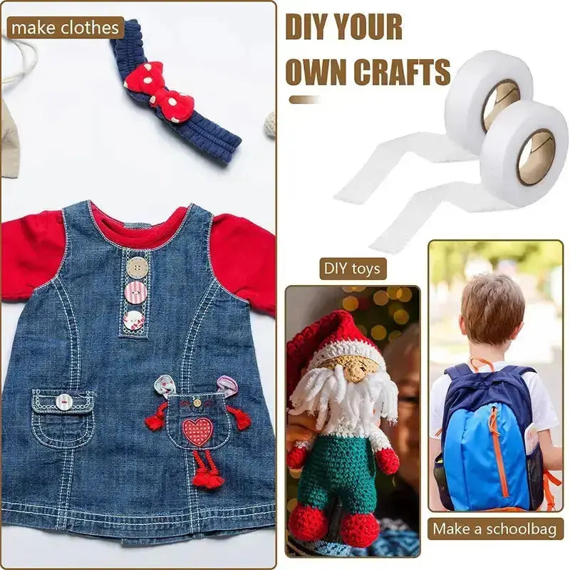 1+1 Gratis | Bügelband mit doppelseitigem Klebstoff für Näh- und DIY-Projekte Zorenza