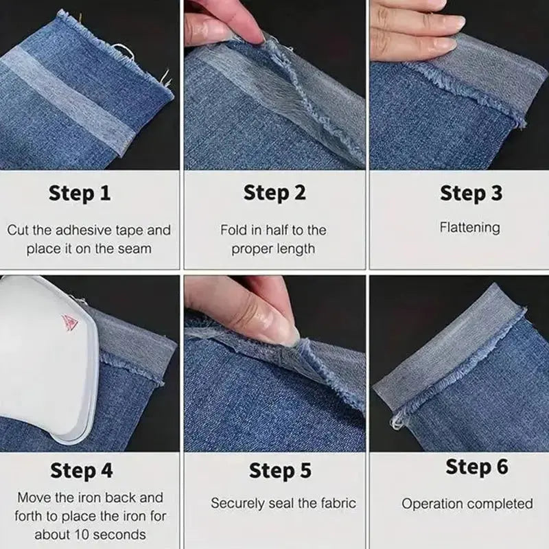 1+1 Gratis | Bügelband mit doppelseitigem Klebstoff für Näh- und DIY-Projekte Zorenza