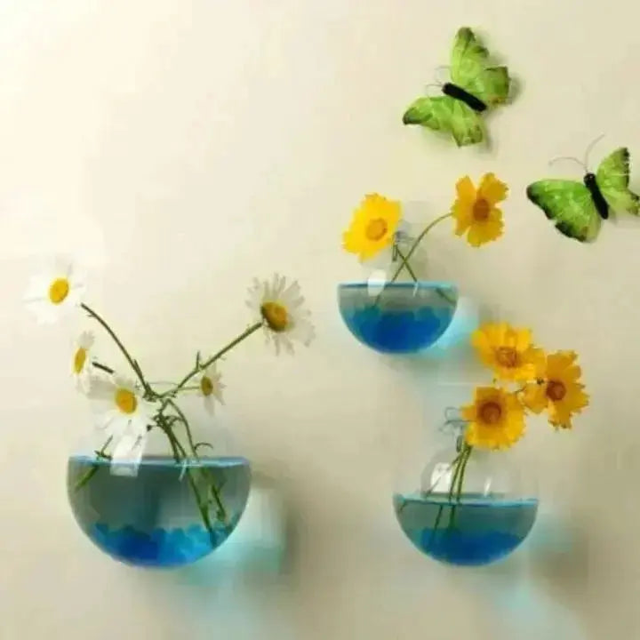1+1 Gratis | Elegante Glas-Wandvase – Minimalistischer Pflanzenhalter Zorenza