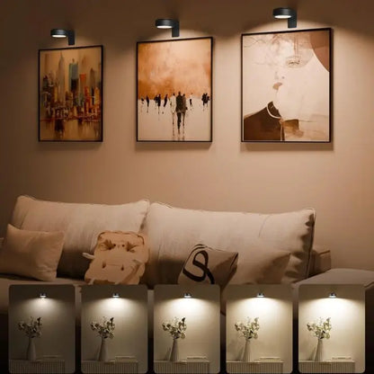 1+1 Gratis | Magnetische LED-Bilderleuchte – Dimmbar & wiederaufladbar Zorenza