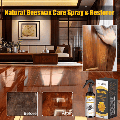 1+1 Gratis | Natürliches Bienenwachs-Pflegespray & Restaurator – Schützt, pflegt & bringt Holz zum Glänzen Zorenza