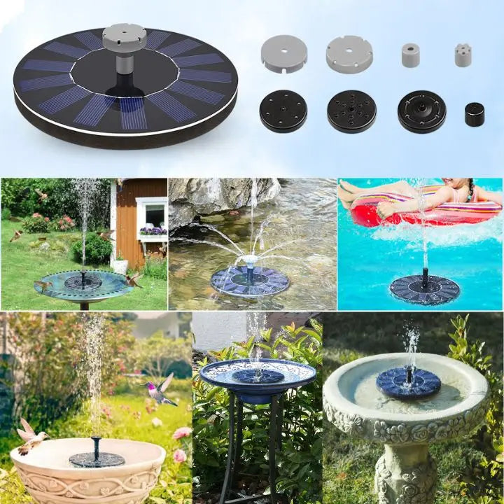 1+1 Gratis | Solarbetriebener Schwimmender Gartenbrunnen Zorenza