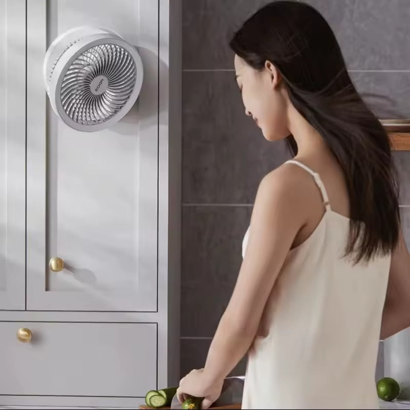 2-in-1 Ventilator für Wand & Tisch – Leise, Platzsparend & Leistungsstark Zorenza