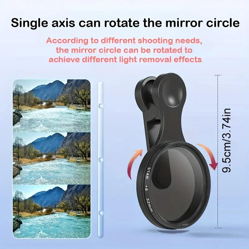 52mm CPL-Filter für Handy – Weniger Blendung & Bessere Farben Zorenza