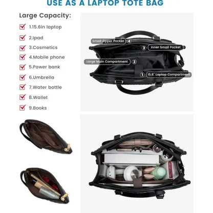 2-in-1 Elegante Tasche mit Isoliertem Lebensmittel-Fach Zorenza