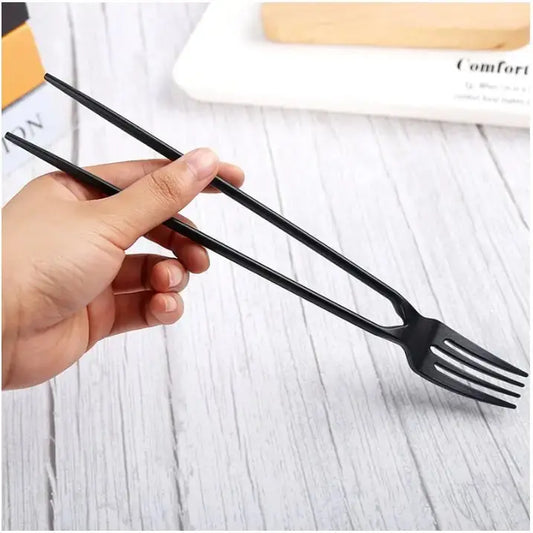 2-in-1 Gabel & Essstäbchen – Ideal für Pasta, Sushi, Salat & Dessert Zorenza