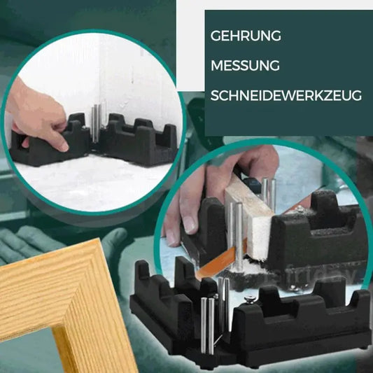 2-in-1 Gehrungsmesswerkzeug mit Winkelmesser Zorenza