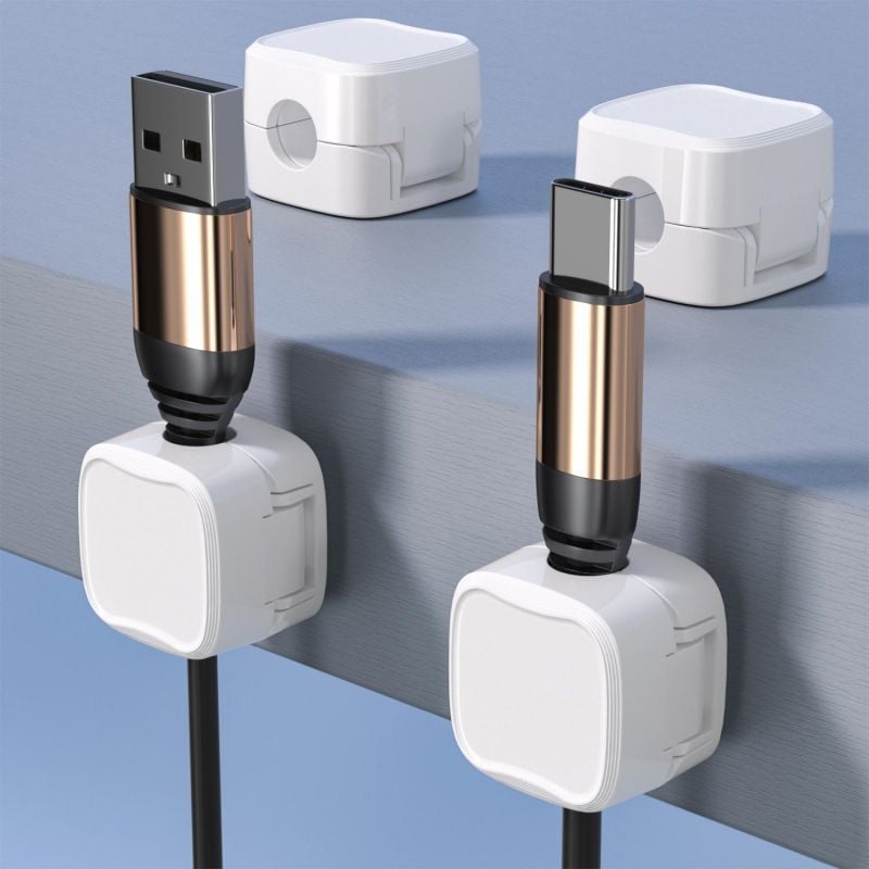 🔥Magnetic Cord Organizer, Easy Secure Adhesive Cable Management Zorenza