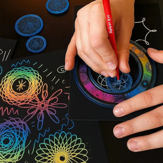 22-teiliges Spiral-Lineal-Set – Kreatives Zeichnen mit System Zorenza